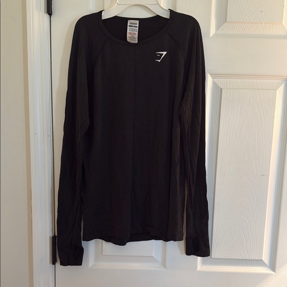 Gymshark Black Long Sleeve Shirt